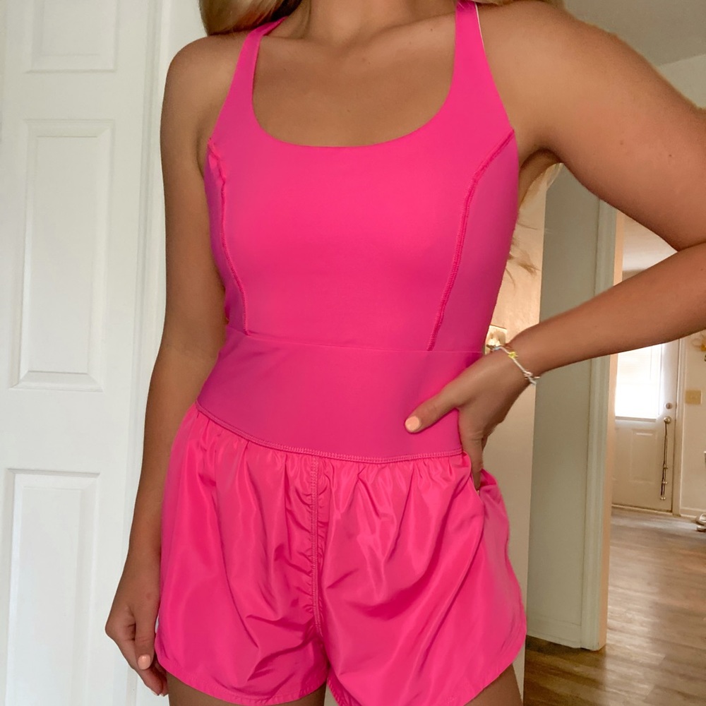 Free People Pink Righteous Runsie